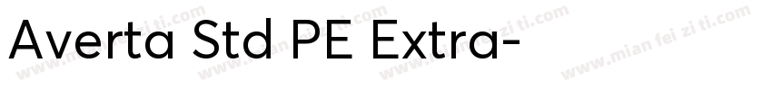 Averta Std PE Extra字体转换